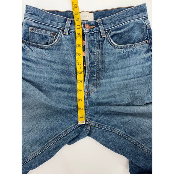 B44 DOEN Diana High Rise Straight Jeans 26 Villefort Organic Cotton Button Fly - Picture 9 of 13